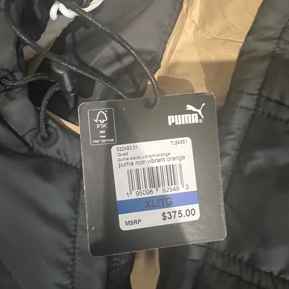 NEW WITH TAGS PUMA High Court Quad Basketball Jacket Womens XL Orange Black - Picture 7 of 8